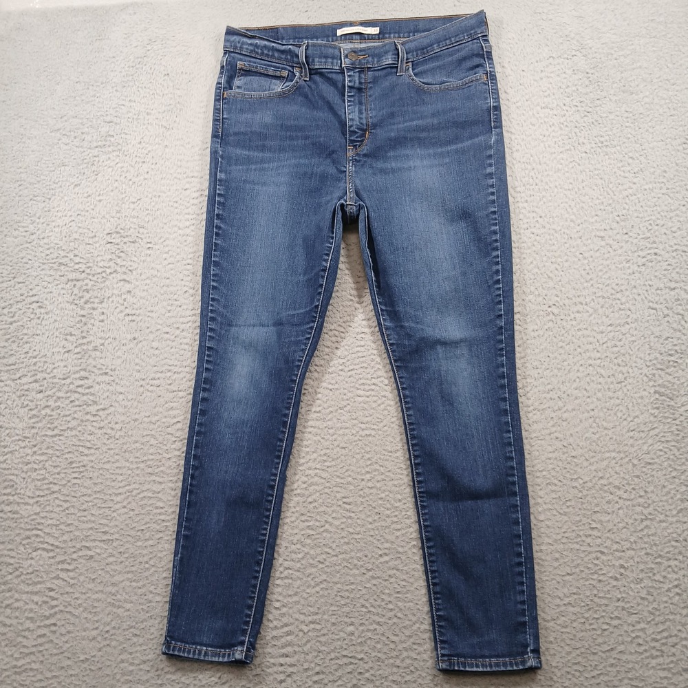 Levi's 720 High Rise Super Skinny Jeans Women's W33 L28 Dark Wash Denim EUC‎